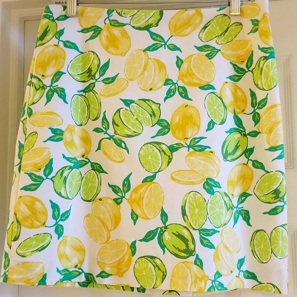 Talbots size 8 Lemon and Limes skirt
